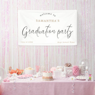 Welcome Script Name Year Graduation Party Banner