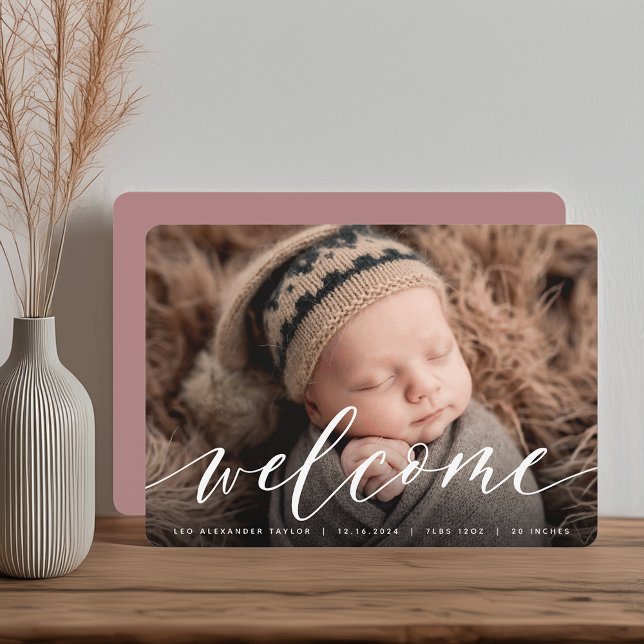 Welcome Script | Photo Birth Announcement (Creator Uploaded)