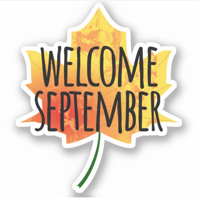 Welcome September Sticker (Front)