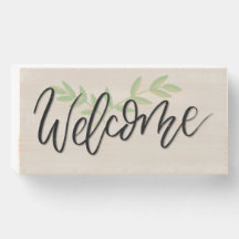 Welcome sign