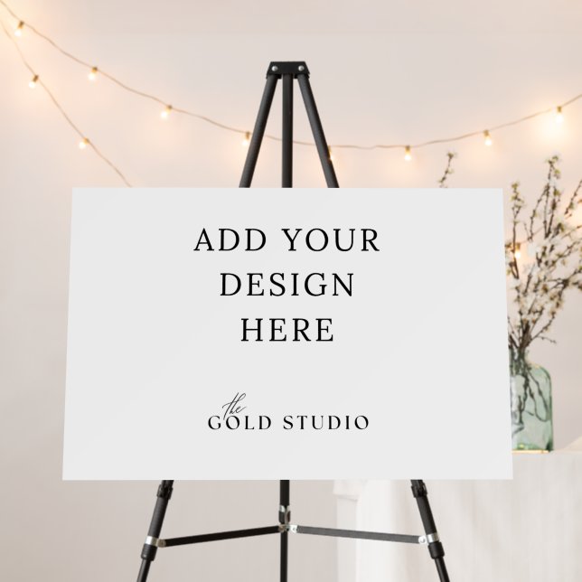 Welcome Sign 20 x 30 inch Foam Board Landscape (In Situ (Stand))