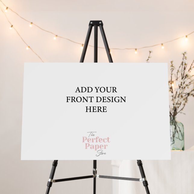 Welcome Sign 20 x 30 inch Foam Board Landscape (In Situ (Stand))