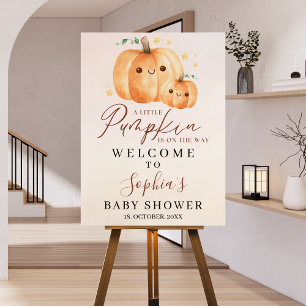Welcome Sign – "A Little Pumpkin Is on the Way"
