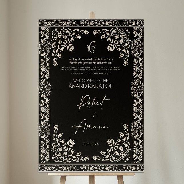 Welcome Sign | Anand Karaj Wedding Sign | Customiz (Creator Uploaded)