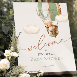 Welcome Sign Bear Baby Shower Foam Board