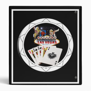 Welcome Sign Black Poker Chip Binder