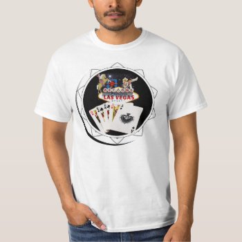 Welcome Sign Black Poker Chip T-shirt by LasVegasIcons at Zazzle