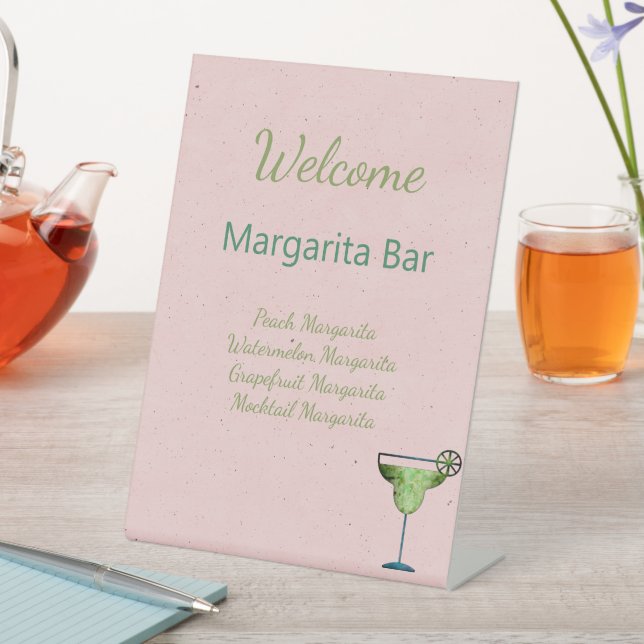 Welcome Sign Custom Text Margarita Bar (In SItu)