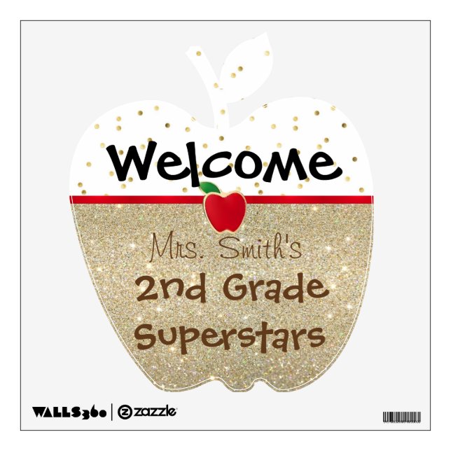 Welcome Sign- Door or Window Wall Decal (Front)