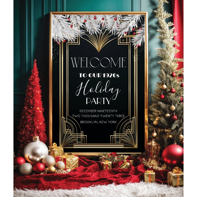 Welcome Sign Foam Board Roaring 20s Holiday (Creator Uploaded)