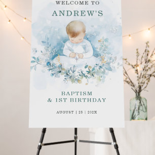 Welcome Sign for Baptism and First Birthday