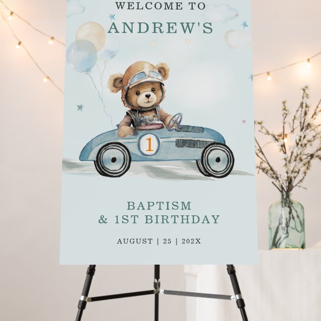 Welcome Sign for Baptism and First Birthday (In Situ (Stand))