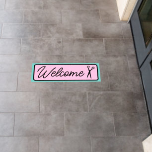 Welcome Sign for Beauty Salons Floor  Decals