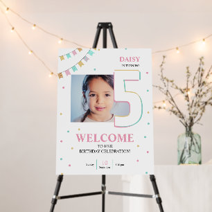 Welcome Sign for Birthday Party   Foam Board