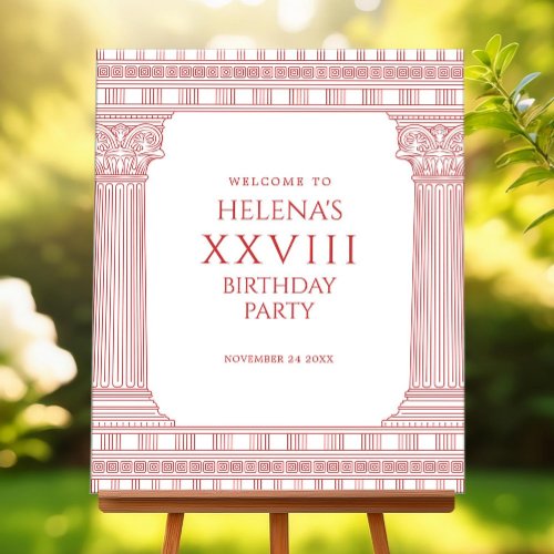 Welcome sign for goddess party