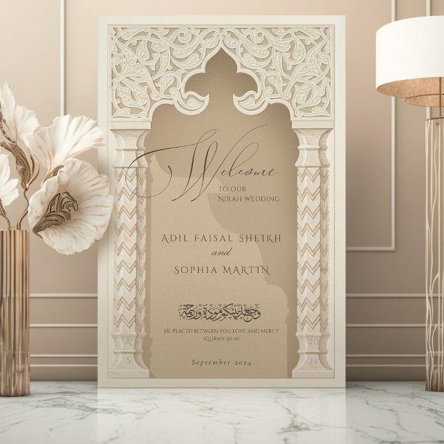 Welcome Sign for Muslim Nikah Wedding (Creator Uploaded)