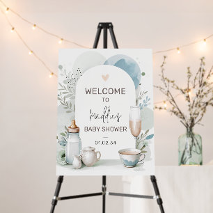 Welcome Sign For Tea Party Baby Shower