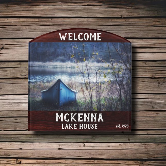 Welcome Sign Lake Woods Canoe Name (Creator Uploaded)