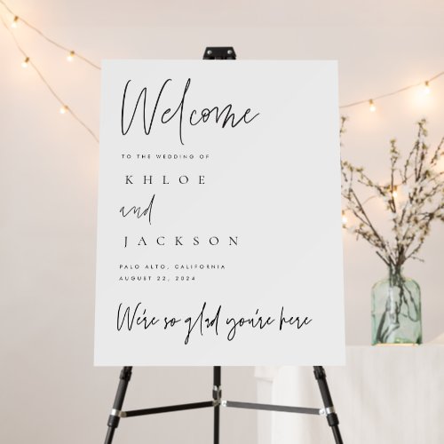Welcome Sign Minimalist Wedding Greeting Decor Welcome Sign Minimalist Wedding Greeting Decor
