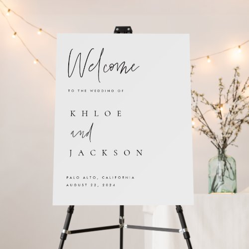 Welcome Sign Minimalist Wedding Greeting Decor Welcome Sign Minimalist Wedding Greeting Decor