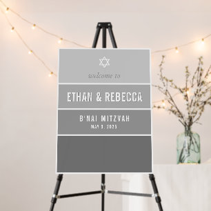 WELCOME SIGN modern minimal ombre gray star
