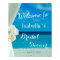 Welcome Sign | Ocean Beach Summer Bridal Shower