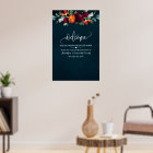 Welcome Sign our Guest Book Wine Navy Wedding