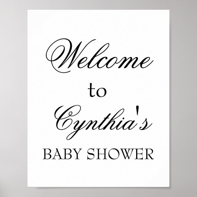 Welcome Sign Poster (Front)