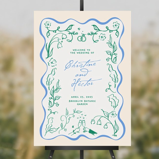 WELCOME SIGN template | colorful, whimsical, funky (Creator Uploaded)