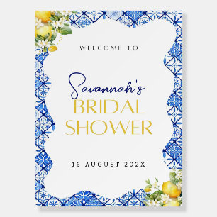 Welcome sign template Italian themed bridal shower