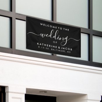 Welcome Sign - Welcome Script Event Wedding by Vineyard at Zazzle