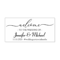 Welcome Signature Wedding Celebration Simple