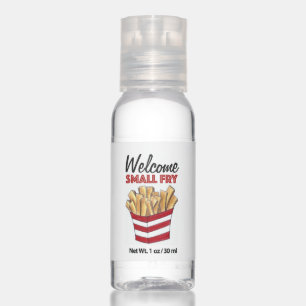 Welcome Small Fry French Fries New Baby Shower Hand Sanitizer