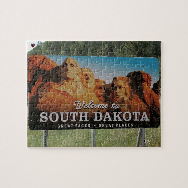 Welcome South Dakota Jigsaw Puzzle (Horizontal)