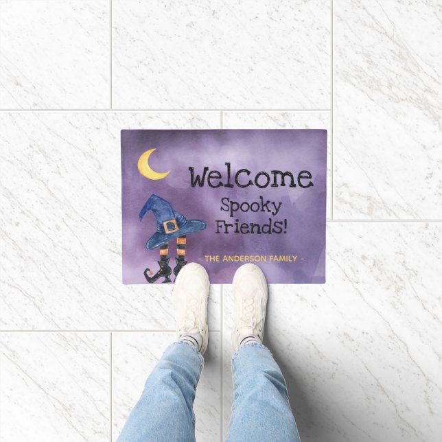 Welcome Spooky Friends Halloween Doormat (Indoor)