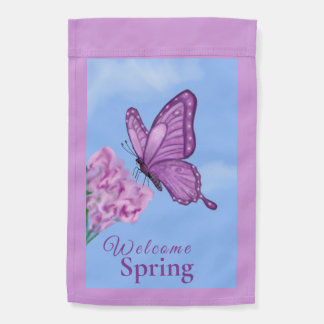 Welcome Spring Butterfly "Dolly's Bloom" Garden Flag