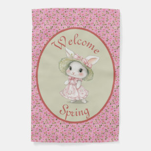 Welcome Spring Garden Flag