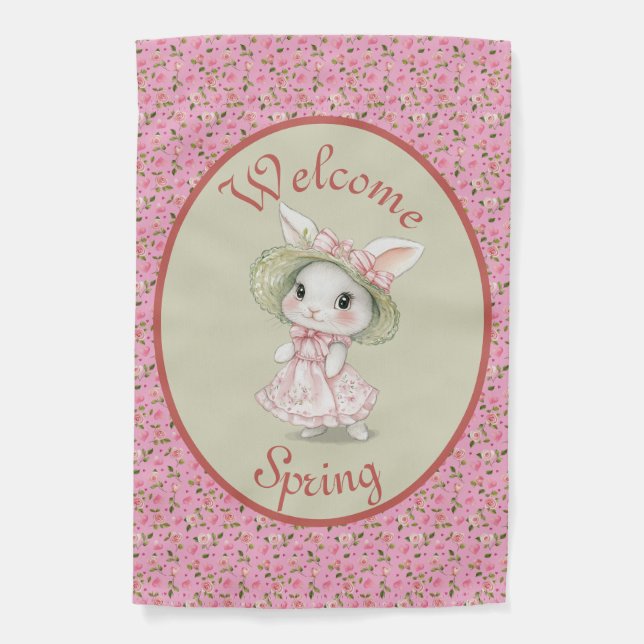 Welcome Spring Garden Flag (Front)