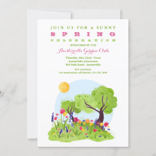 Welcome Spring Luncheon Invitation