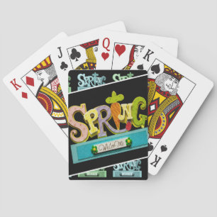 Welcome Spring Poker Cards