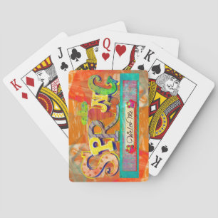 Welcome Spring Poker Cards