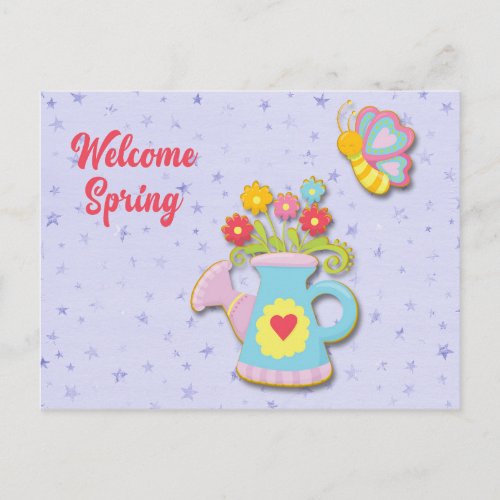 Welcome Spring Postcard