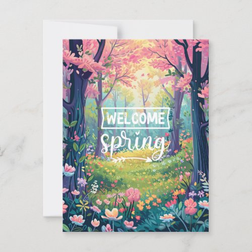 Welcome Spring Postcard
