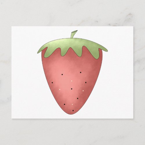 Welcome Spring  Strawberry Postcard