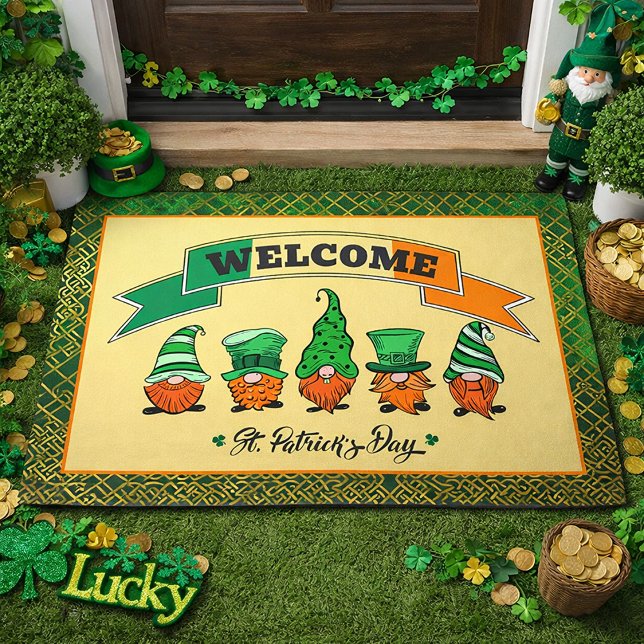 Welcome St. Patrick’s Day Gnome  Doormat (Creator Uploaded)