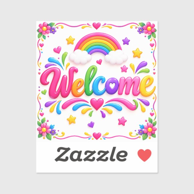 Welcome  sticker (Sheet)