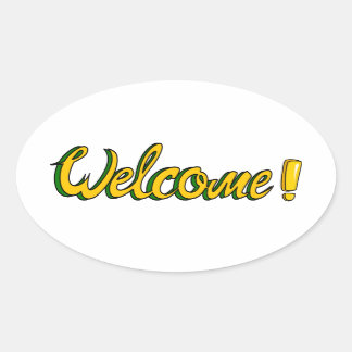 welcome sticker