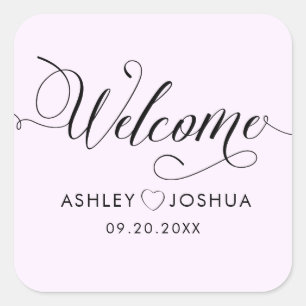 Welcome Sticker Tags for Guest Hotel Welcome Bags