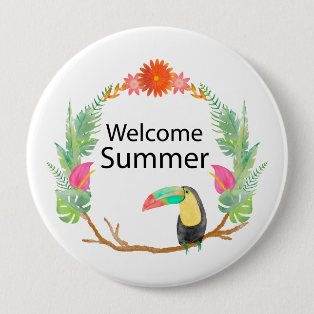 welcome summer button (Front)