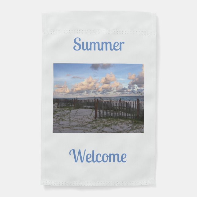 WELCOME Summer garden flag SGI FL.  (Front)